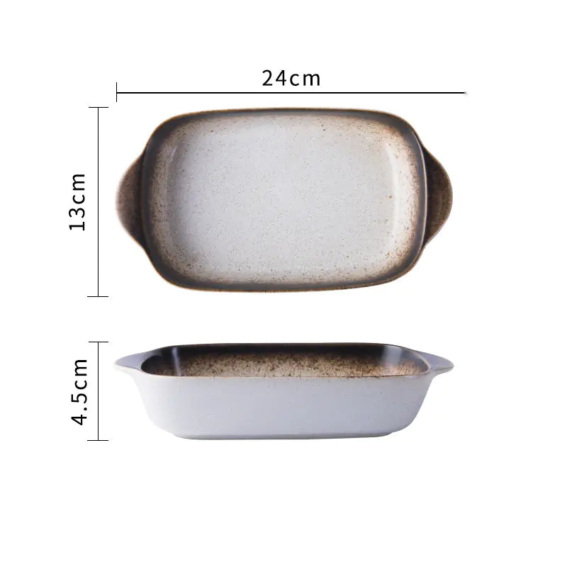 Cheese Baked Rice Baking Bowl Plate