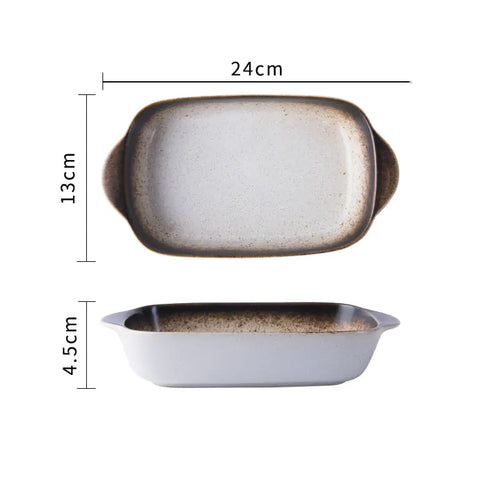 Cheese Baked Rice Baking Bowl Plate