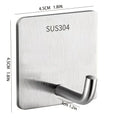 Set of 3 Multifunctional Stainless Steel Kitchen Hooks