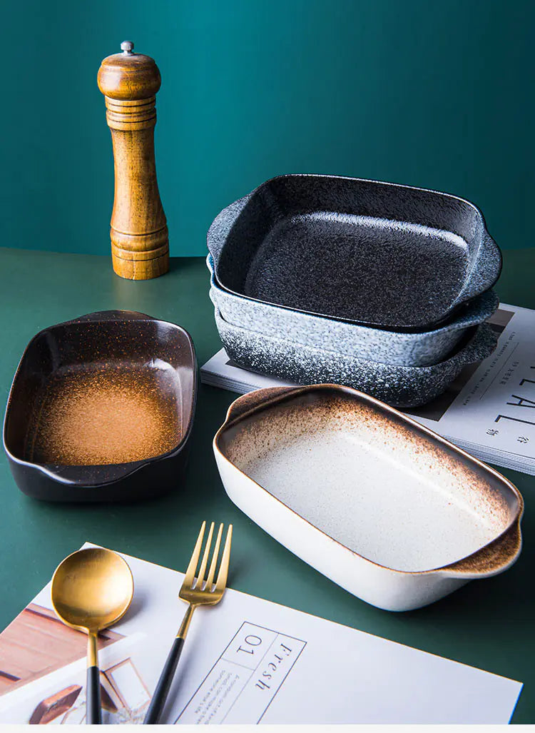 Cheese Baked Rice Baking Bowl Plate