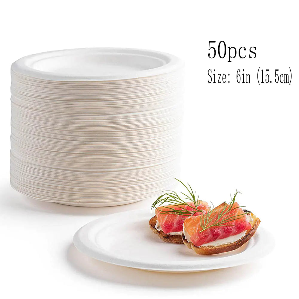 Disposable Paper Plates - Eco-Friendly Dining Solution