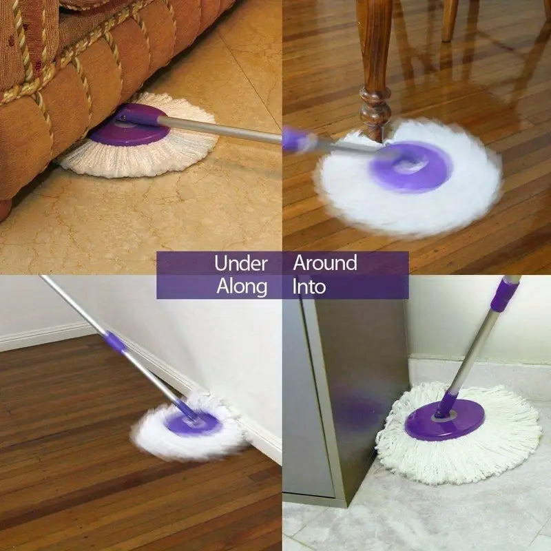 360° Rotating Microfiber Spin Mop Replacement Head