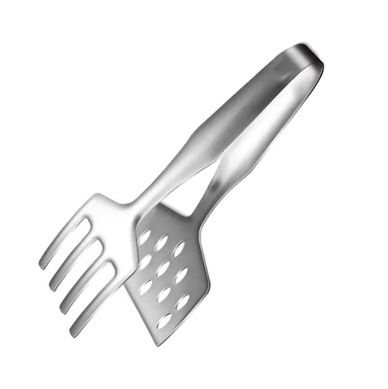 Stainless Steel BBQ Spatula and Food Clip Utensils