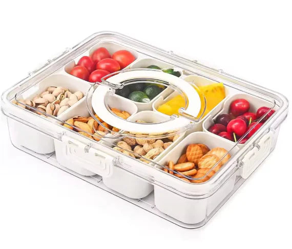 Food Storage Lunch Box Set - BPA-Free Plastic Containers with Lids (2 Pack)