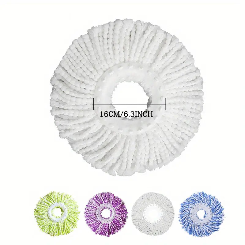 360° Rotating Microfiber Spin Mop Replacement Head